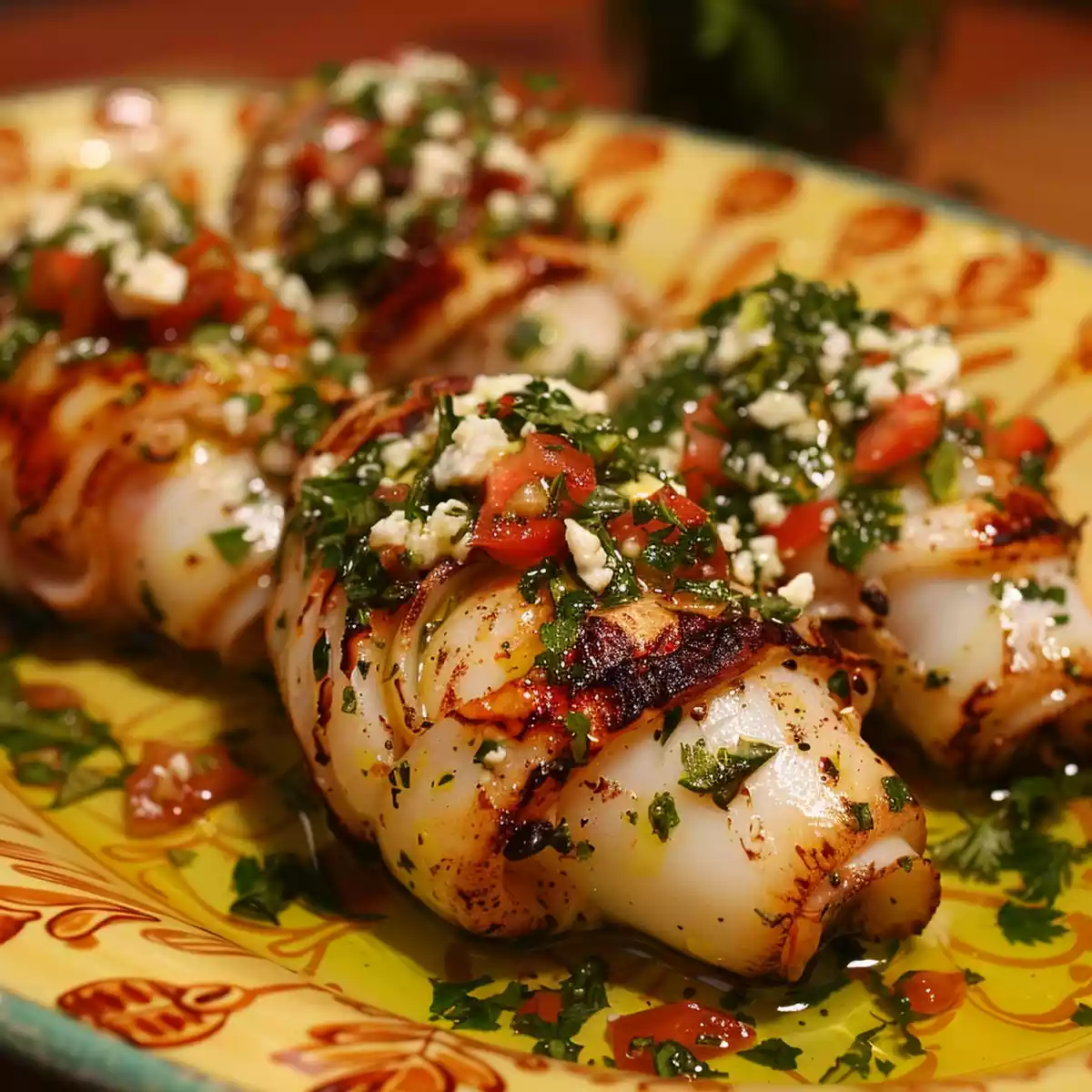 Traditional Greek stuffed squid: A taste of the Ionian Sea