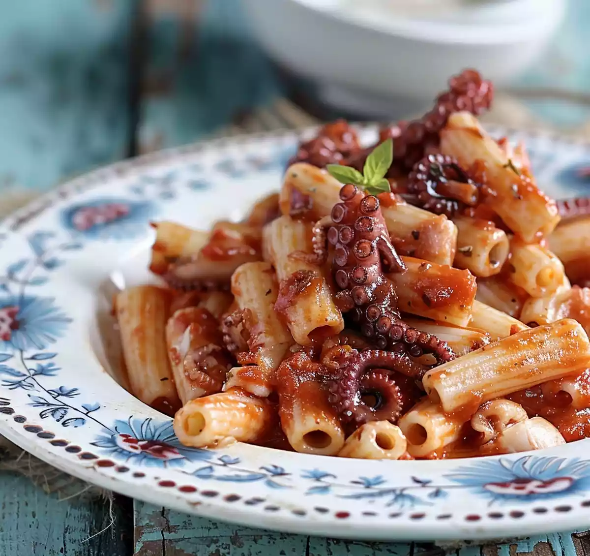 Greek island specialty: octopus and pasta in perfect harmony