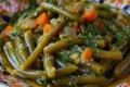 Authentic Greek recipe for green beans in olive oil