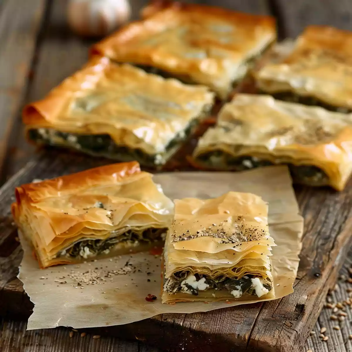 Delicious Greek spinach and feta pie recipe